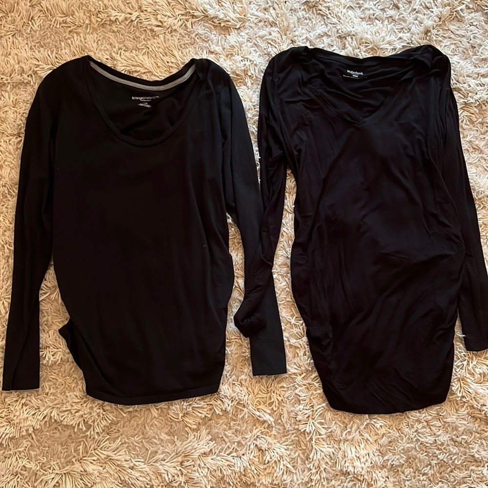 Black maternity shirt bundle (
